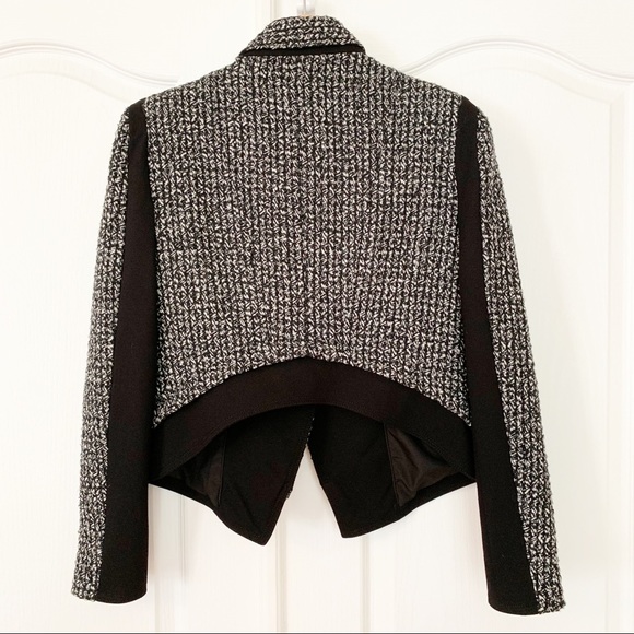 NWT Kenneth Cole Tweed & Ponte Jacket Blazer Sz 8 - Picture 4 of 8